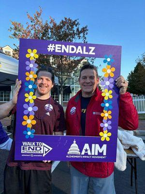 Two of Goodrich & Watson's personal lines agents, Ryan Palmer & Nick McCummings, participated in the Walk to End Alzheimer's last Saturday!