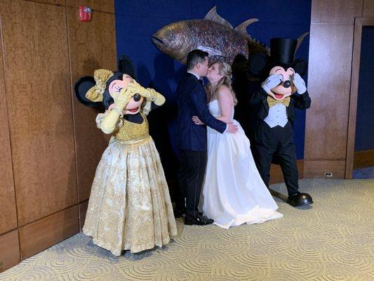 It was a Disney wedding after all!