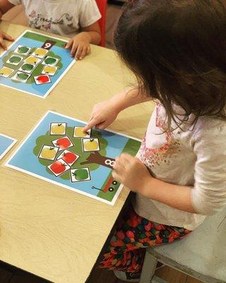 Counting apples! Happy Fall!