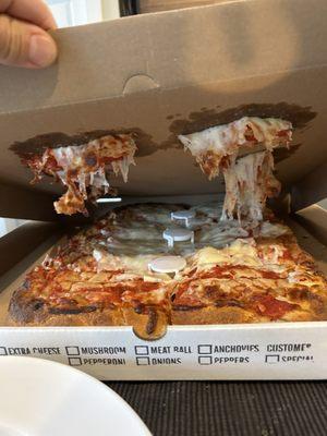 I didn't order a cardboard topping!