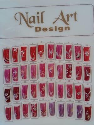 Nail Art Design.  All freehand.