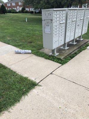 This is how the West Orange Post Office thinks packages should be delivered. If I was not home, this would have walked away.