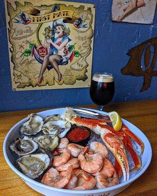 Oysters, Shrimp, Crab Legs