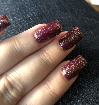 Simple color with glitter