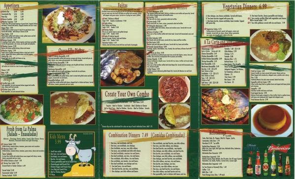 Page 2 of Cabrito's Menu