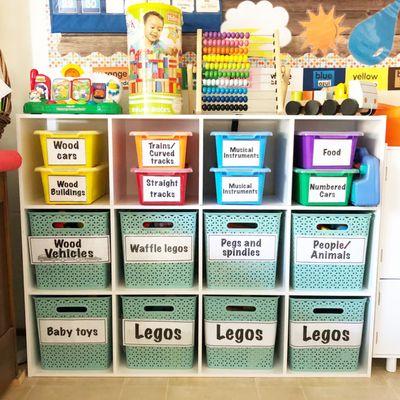 We pride ourselves on the organizational skills that we like to teach our children here.