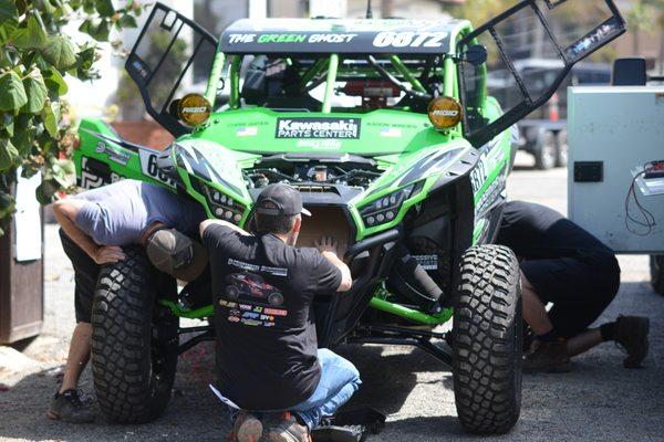 Progressive Powersports Racing team KRX1000 aka "the Green Ghost" running the Norra Mexican 1000 down BAJA