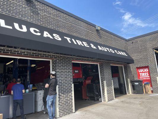 Lucas tire & auto care.