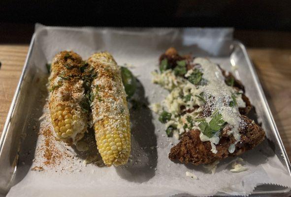 Caribbean Corn & Chicken Fritters