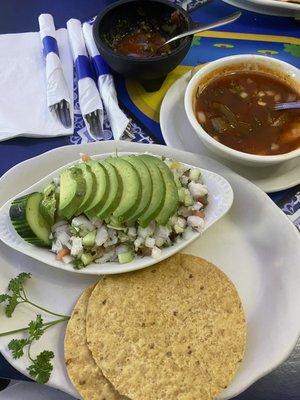 Fish ceviche (yum)