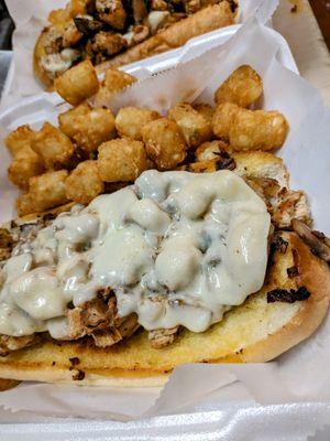 Chicken cheesesteak!