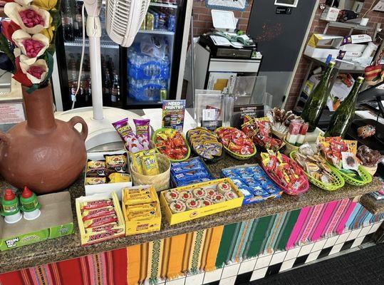 Variety of Mexican candy always available