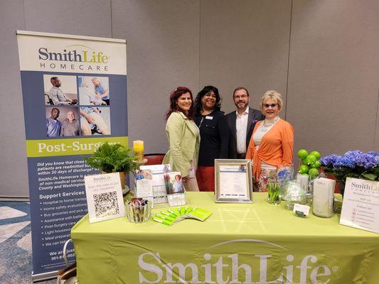 SmithLife Homecare at a Aging In Place tradeshow