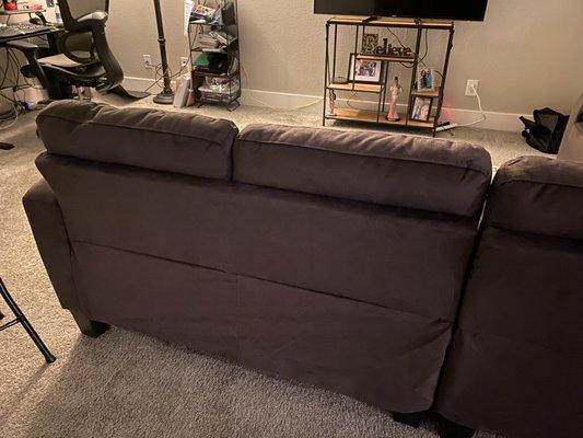 Broken left-side of sectional