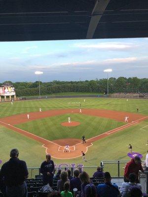 Play ball, Go Frogs!