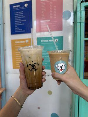 Honey Lavender Latte and Iced Coffee