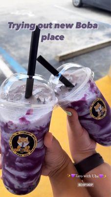 Ube Taro Milk Tea