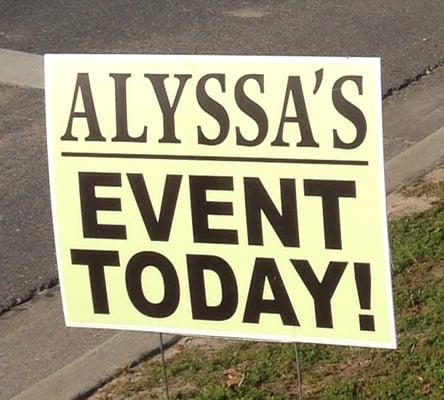 Always lots of fun happening at Alyssa's! Great events each month - check us out on Facebook for all the details!