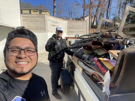 Entire garage clean out done safe and efficiently.