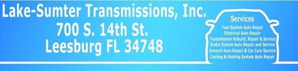 Location: 700 S. 14th St.  Leesburg FL 34748 Tel: 352-787-4640 Fax: 352-787-8212 mike@lakesumtertransmissions.com http://ww...