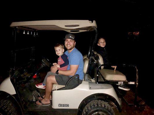 Golf cart rentals as well, fun for the family