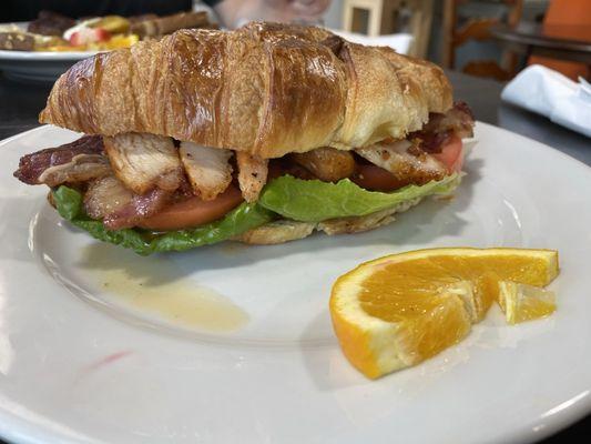 Grilled Chicken Sandwich on a Croissant without the avocado.