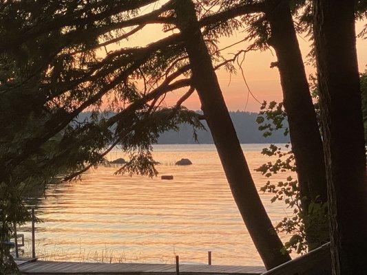 The Birches Lakeside sunset