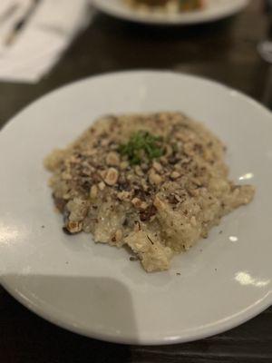 Hazelnut Risotto Mushrooms