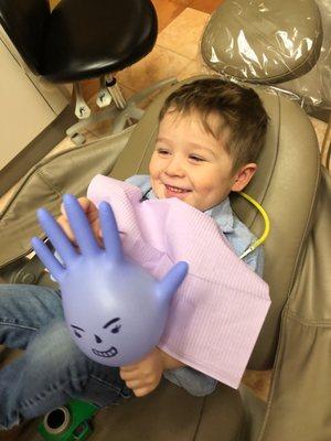 Happy and smiling young Valley View Dental Naperville patient