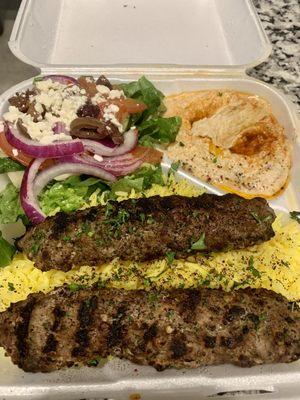 Kafta Kabob Plate