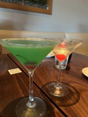 Loch ness martini and saketini