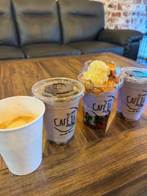 Affogato, Kouki Monster, Upside Down Halo Halo, Ube Monster Milkshake