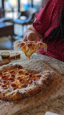 Argentinian-style Pepperoni pizza