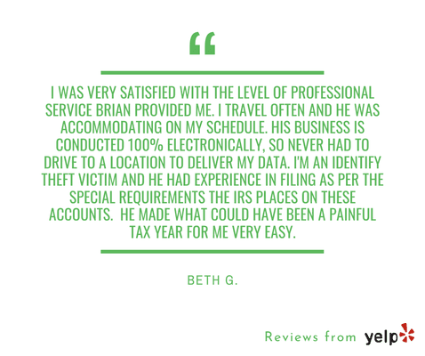 A client review from Beth G.