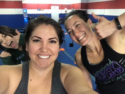 Michelle,me and Coach Jelena! My favorite girls to workout with.