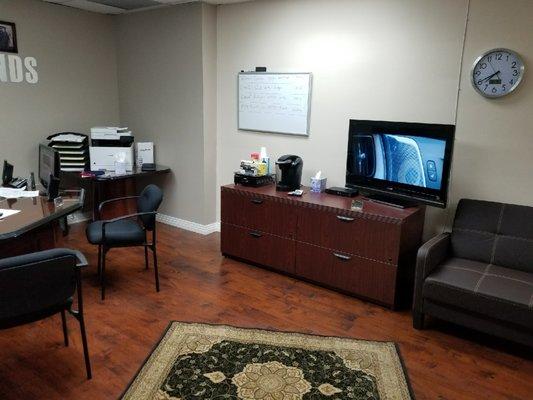 Interior of our office. Need a rapid bondsman in Van Nuys? Let PG-13 Bail Bonds help you today.