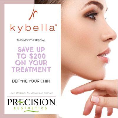 Get rid of your double chin with 
KYBELLA®