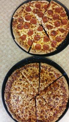 Pizza cooked to perfection