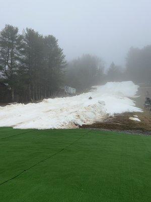 Bottom of Hill snow tubing