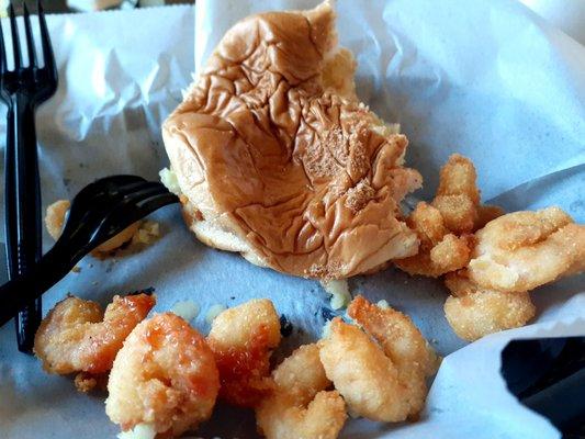 Shrimp burger.