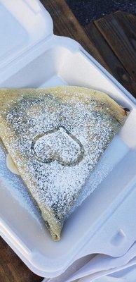 Nutella and banana crepe