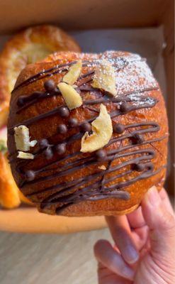 Choco banana croissant