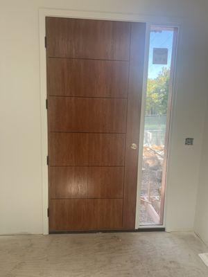 Almost finished door