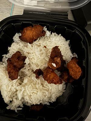 Orange chicken bowl