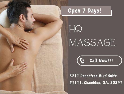 Here at HQ Massage, we are a proud Asian Spa located in Chamblee, GA!