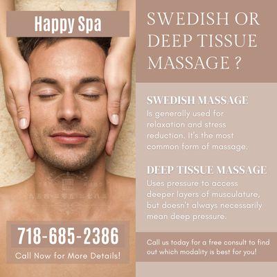 Happy Spa
 32-49 Steinway Street, Astoria, NY 11103
 Call us at 718-685-2386