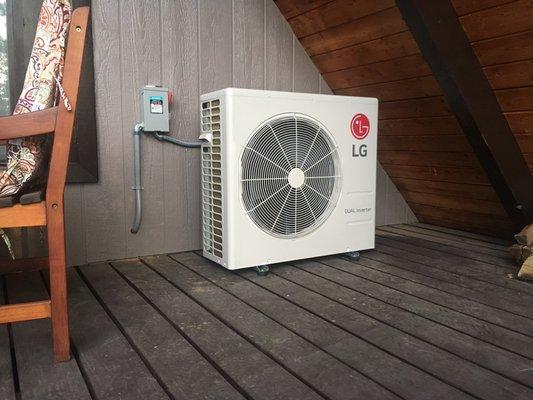 LG ductless mini split heat pump