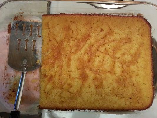 Honey Cornbread, from scratch.