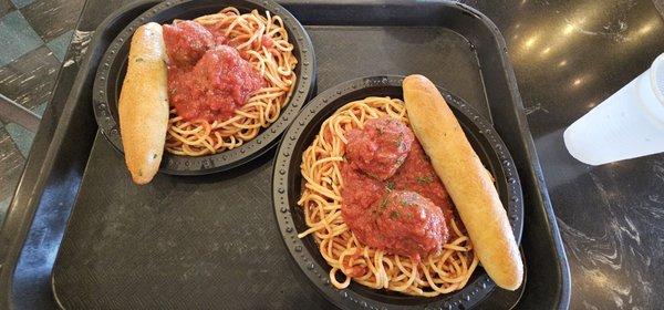 Spaghetti and meatballs $11.99