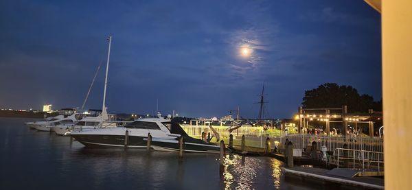 Dockside patio view.